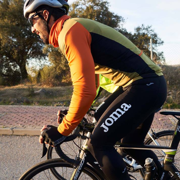 Joma 82P4R4707 أسود شورت ركوب الدراجات كرونو رجال