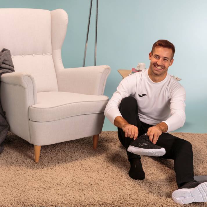 Joma 82P4R4721 أبيض كم طويل قميص براما رجال