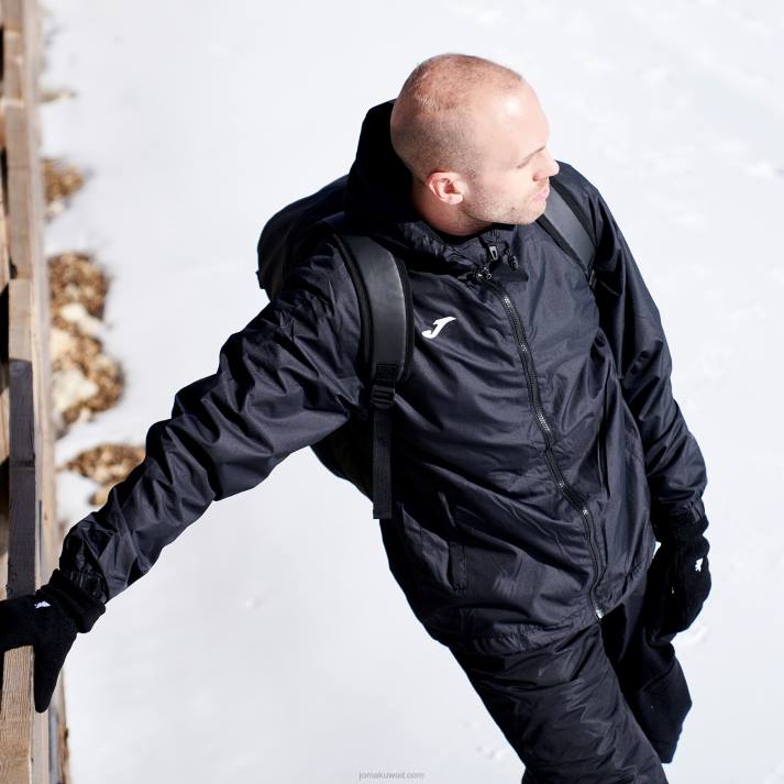 Joma 82P4R4723 أسود سترة المطر cervino رجال