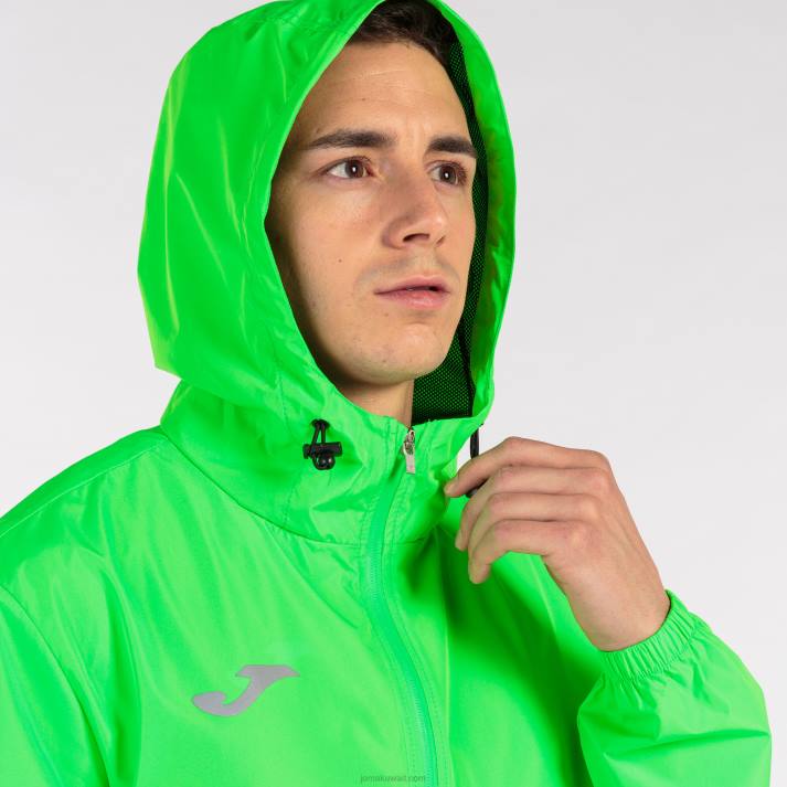 Joma 82P4R4738 نيون الخضراء Rainjacket النخبة الثامن رجال