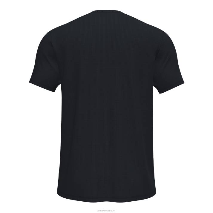 Joma 82P4R4756 أسود قميص قصير الأكمام سيدني رجال