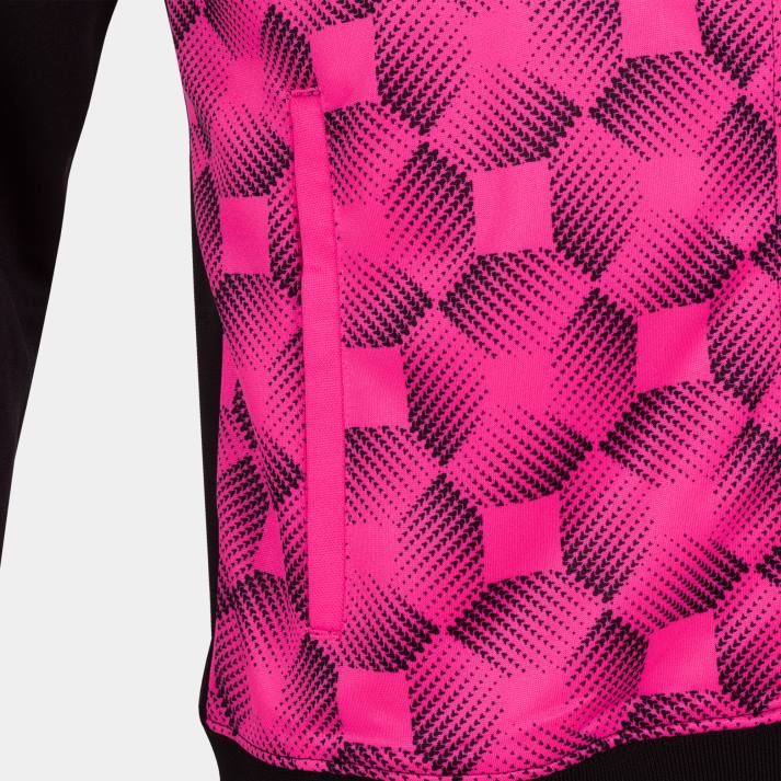 Joma 82P4R477 أسود وردي فلوري سترة سوبرنوفا مقنعين III رجال