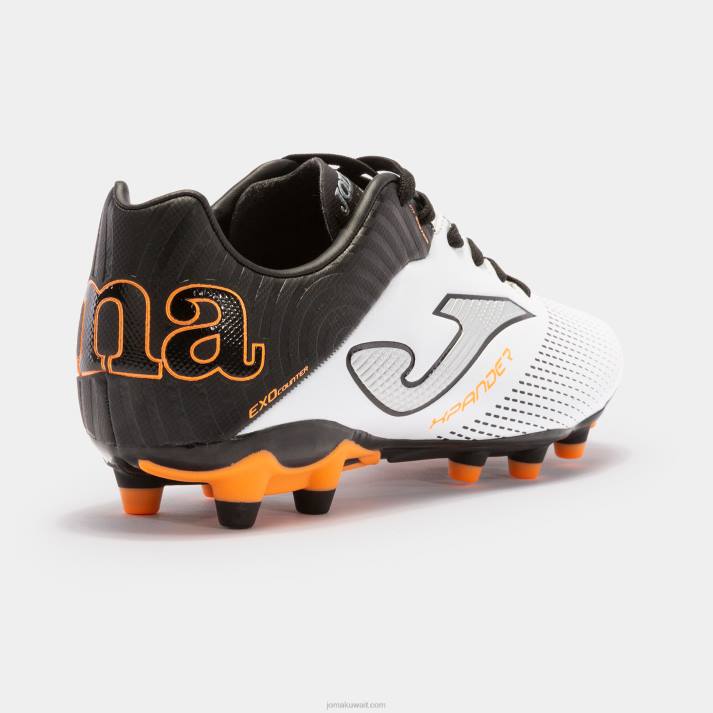 Joma 82P4R48 أبيض أسود حذاء كرة القدم Xpander 23 FG