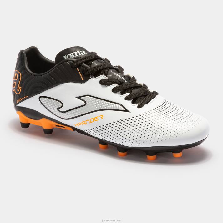 Joma 82P4R48 أبيض أسود حذاء كرة القدم Xpander 23 FG