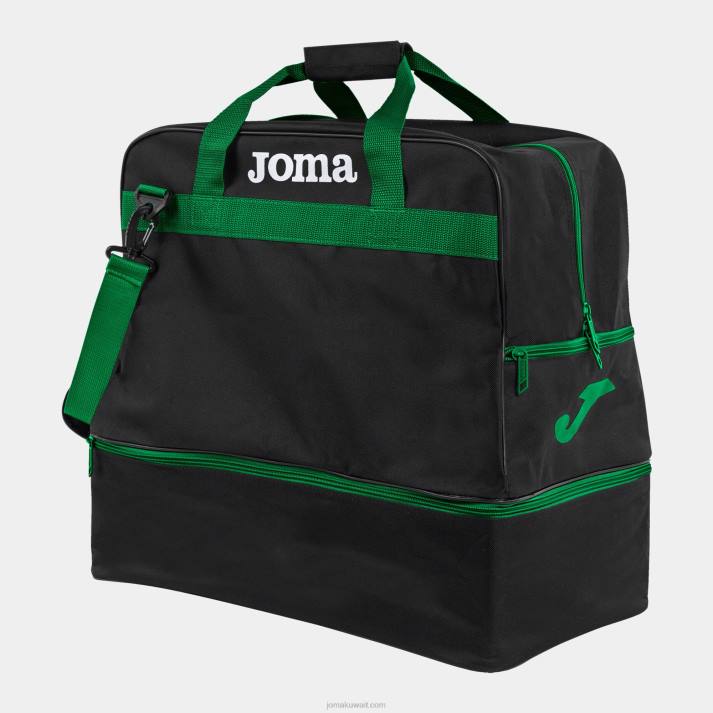 Joma 82P4R493 أسود أخضر حقيبة التدريب الرياضي الكبرى III