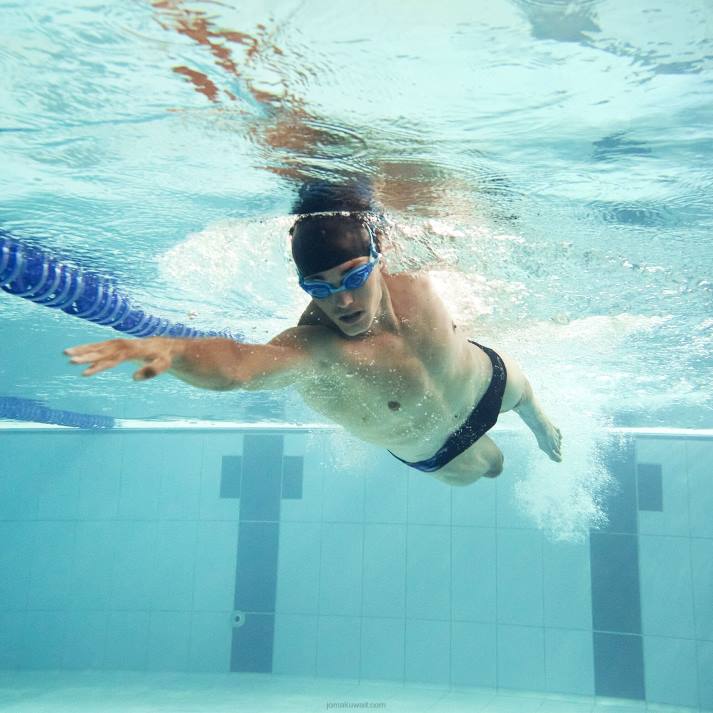 Joma 82P4R506 أسود ملخصات السباحة سبلاش رجال