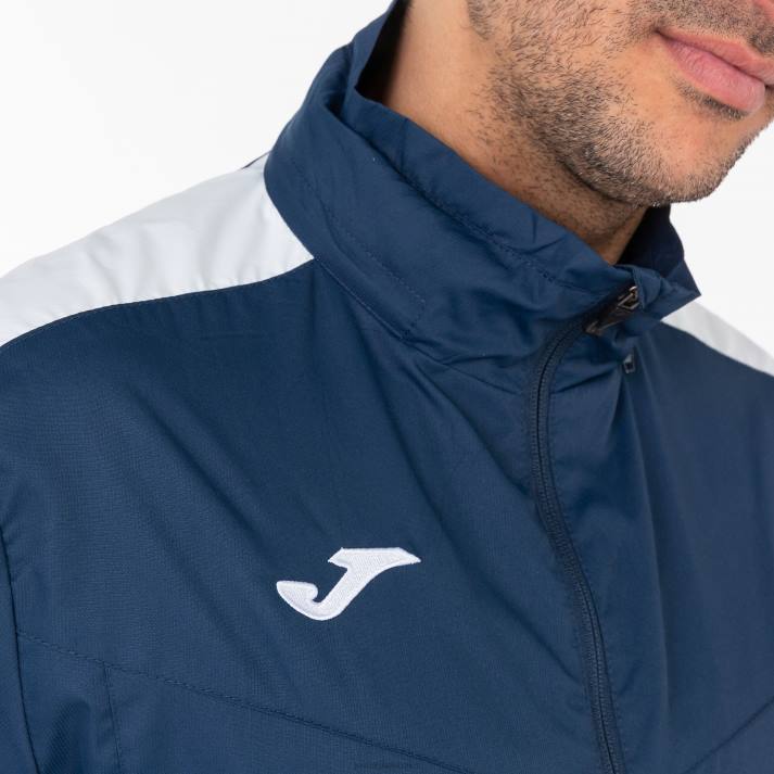 Joma 82P4R517 الأزرق الداكن الأبيض بطولة سترة المطر الرابع رجال