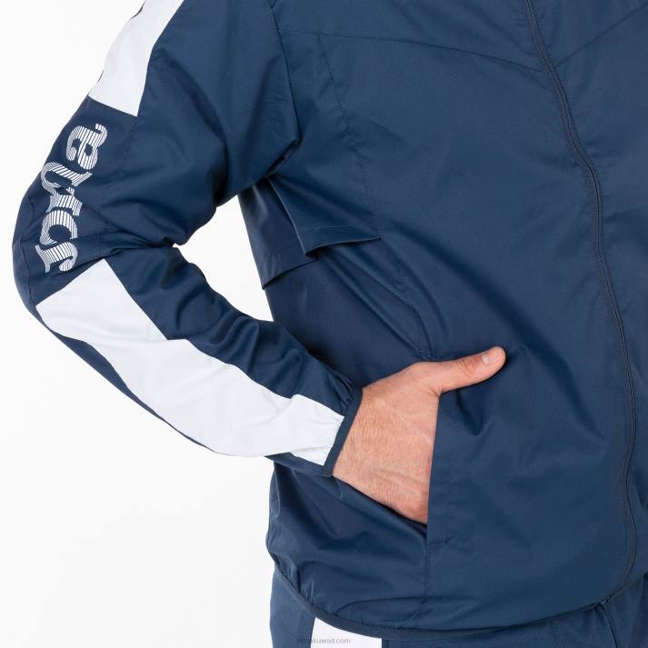 Joma 82P4R517 الأزرق الداكن الأبيض بطولة سترة المطر الرابع رجال