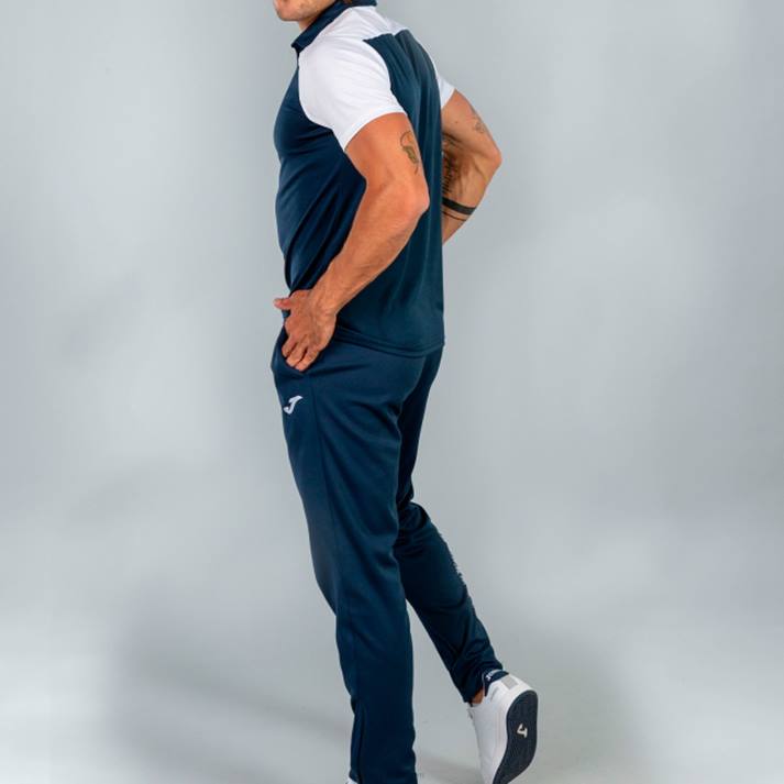 Joma 82P4R519 الأزرق الداكن الأبيض قميص بولو بأكمام قصيرة هواية II رجال