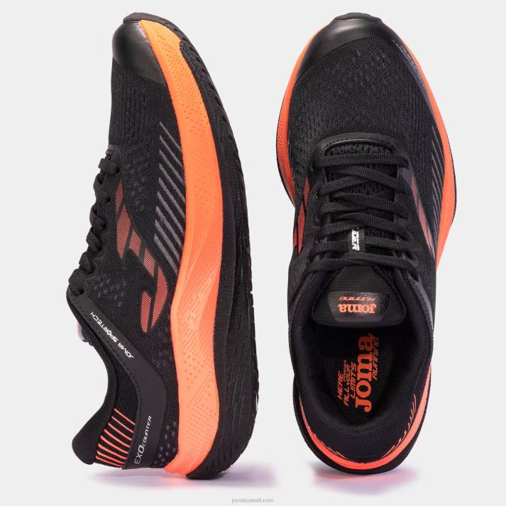 Joma 82P4R523 برتقالة سوداء حذاء الجري ليدر 22 رجال