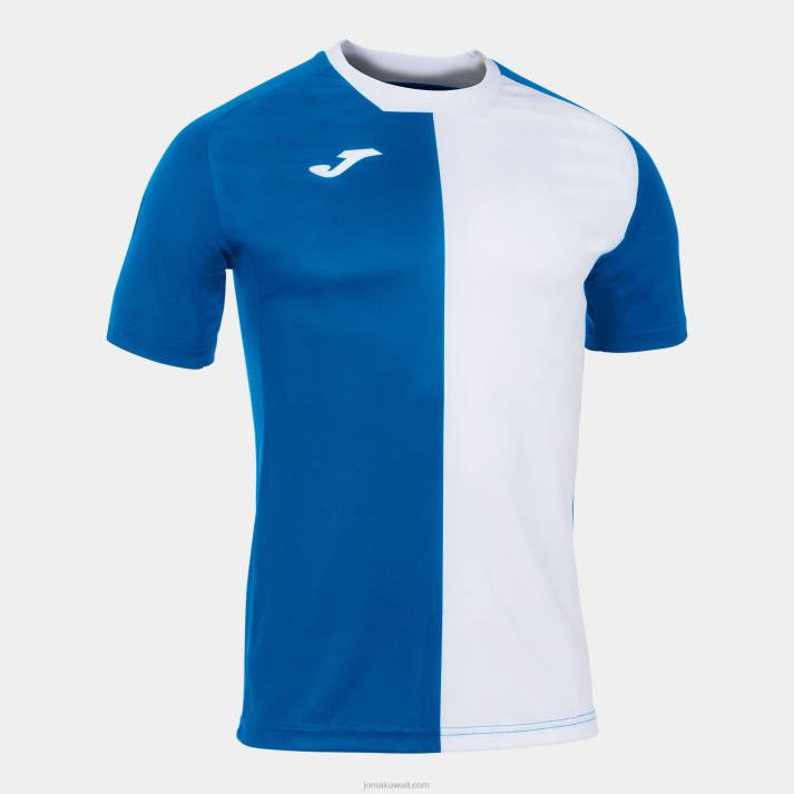 Joma 82P4R537 أزرق ملكي أبيض قميص مدينة كم قصير رجال