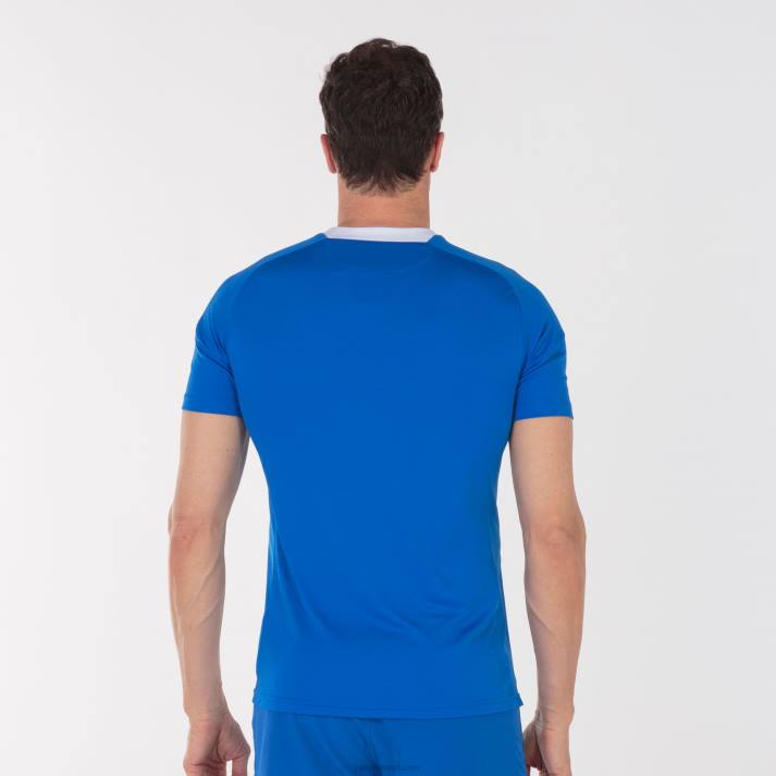 Joma 82P4R537 أزرق ملكي أبيض قميص مدينة كم قصير رجال