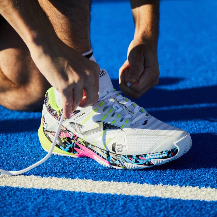 Joma 82P4R53 أبيض أحذية t.open 23 world padel tour-wpt clay