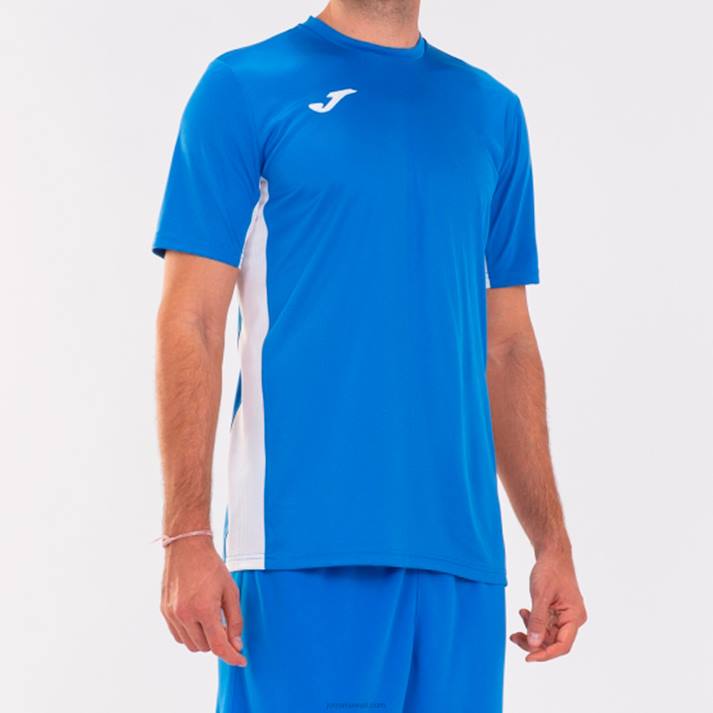 Joma 82P4R545 أزرق ملكي أبيض قميص كوزنسا بأكمام قصيرة رجال