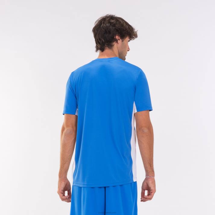 Joma 82P4R545 أزرق ملكي أبيض قميص كوزنسا بأكمام قصيرة رجال