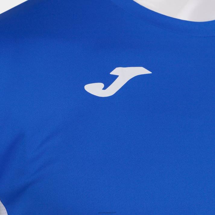 Joma 82P4R545 أزرق ملكي أبيض قميص كوزنسا بأكمام قصيرة رجال