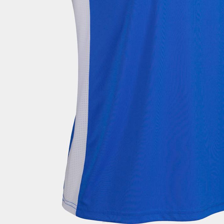 Joma 82P4R545 أزرق ملكي أبيض قميص كوزنسا بأكمام قصيرة رجال