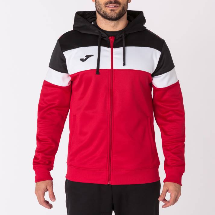 Joma 82P4R547 أحمر أسود طاقم سترة مقنعين الرابع رجال