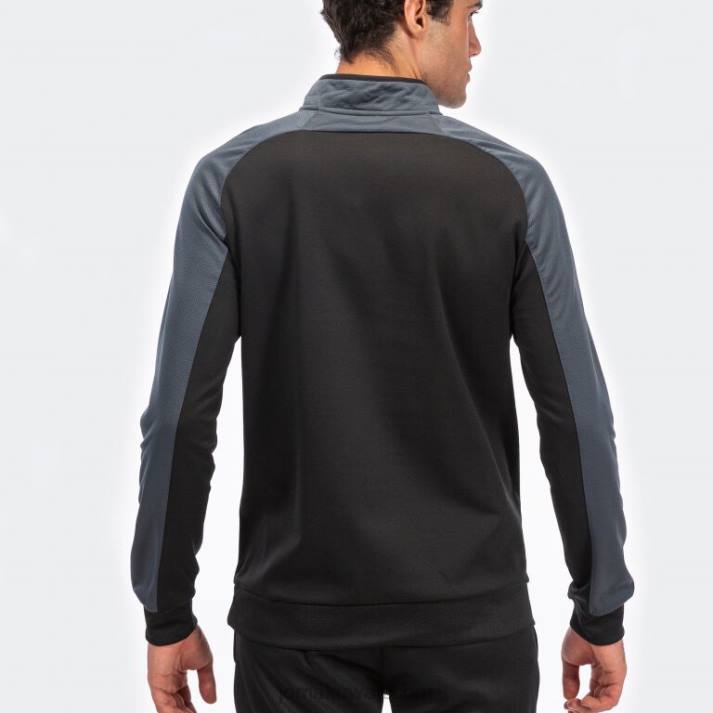 Joma 82P4R552 أسود رمادي غامق قميص من النوع الثقيل أساسي رجال