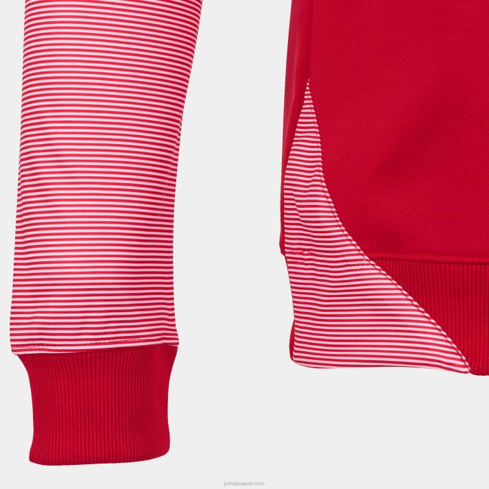 Joma 82P4R566 احمر ابيض قميص من النوع الثقيل أساسي الثاني رجال