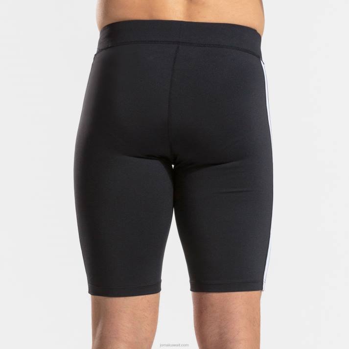 Joma 82P4R567 أسود أبيض لباس ضيق قصير النخبة السابع رجال