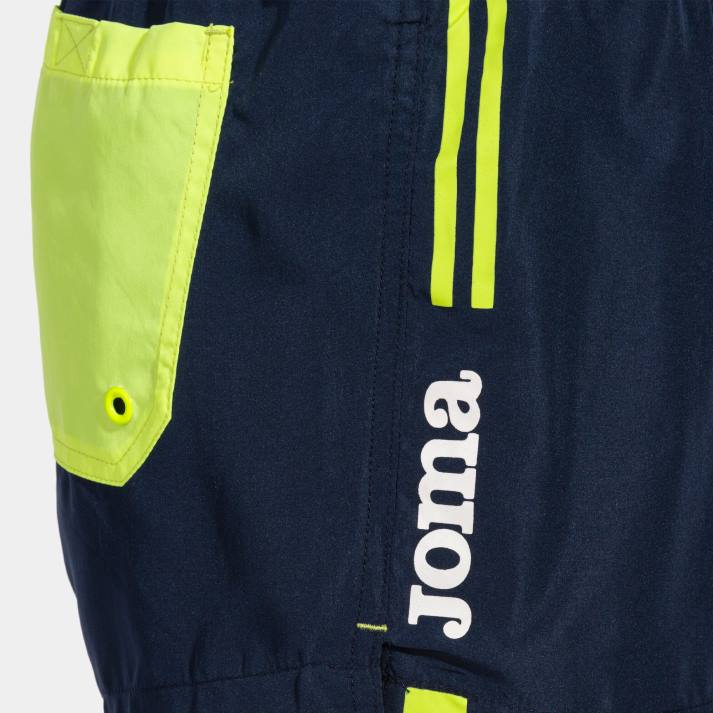 Joma 82P4R574 الأزرق الداكن أصفر فلوري جذوع السباحة الكلاسيكية رجال