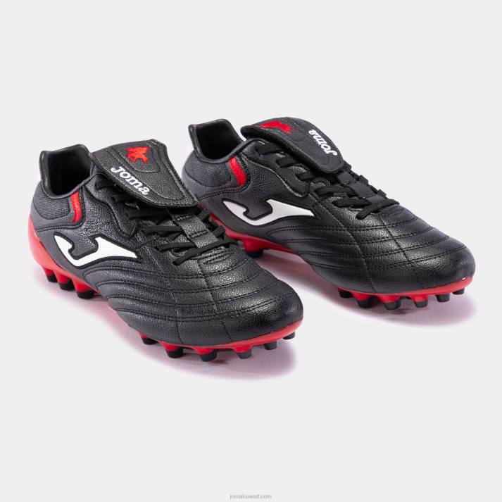 Joma 82P4R579 أسود أحمر حذاء كرة القدم اجويلا كوب 23 عشب صناعي