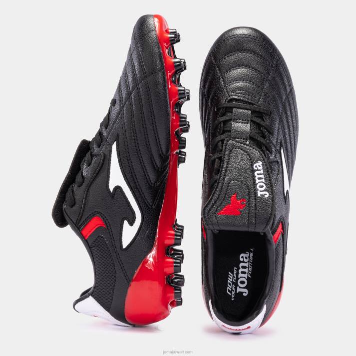 Joma 82P4R579 أسود أحمر حذاء كرة القدم اجويلا كوب 23 عشب صناعي