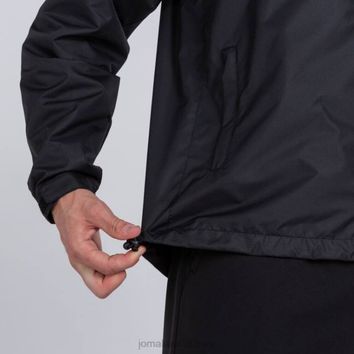 Joma 82P4R57 أسود سترة المطر cervino رجال