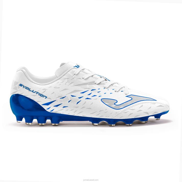 Joma 82P4R581 أبيض أزرق ملكي حذاء كرة القدم تطور كأس 23 عشب صناعي
