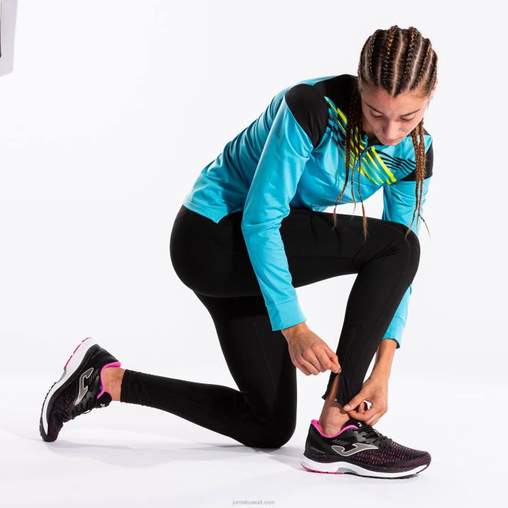 Joma 82P4R584 أسود لباس ضيق طويل النخبة x