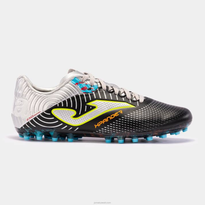 Joma 82P4R589 الفضة السوداء حذاء كرة القدم xpander 23 عشب صناعي