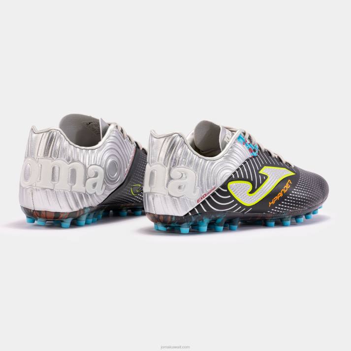 Joma 82P4R589 الفضة السوداء حذاء كرة القدم xpander 23 عشب صناعي