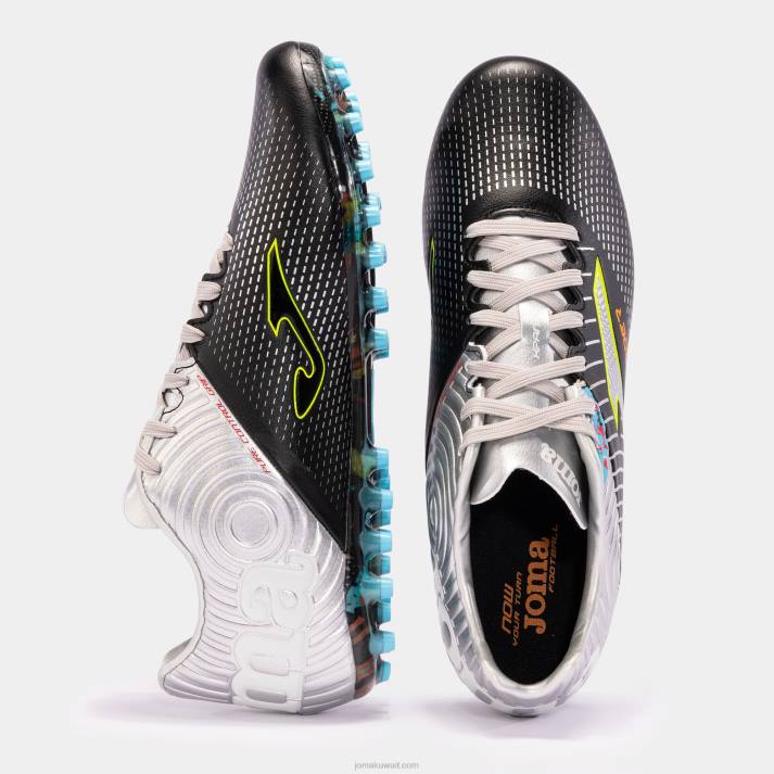 Joma 82P4R589 الفضة السوداء حذاء كرة القدم xpander 23 عشب صناعي