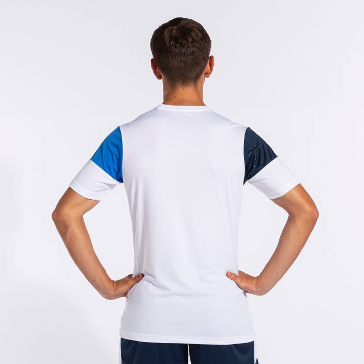 Joma 82P4R592 الأبيض الأزرق الملكي الأزرق الداكن قميص طاقم قصير الأكمام v رجال