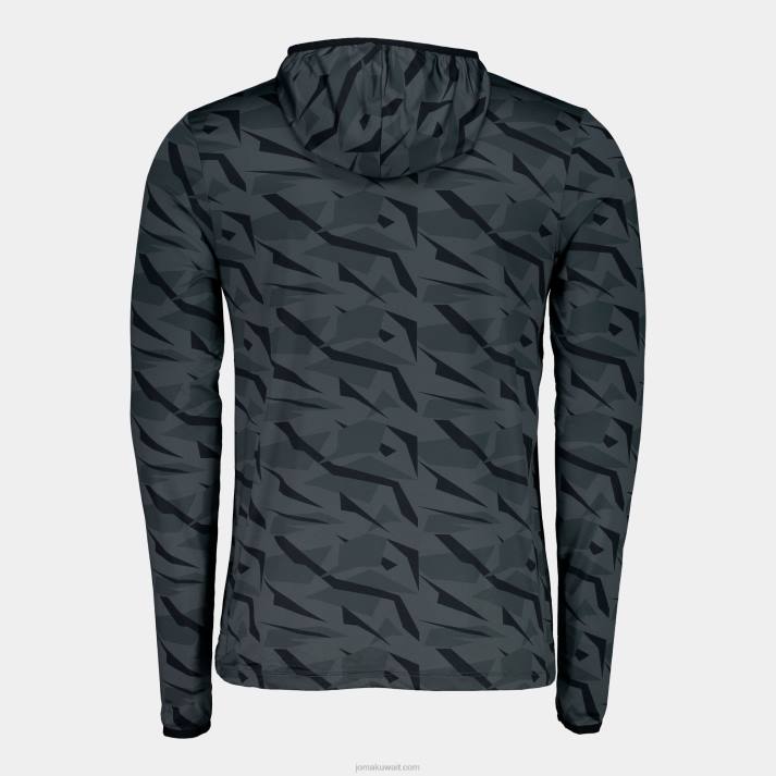 Joma 82P4R594 الرمادي الداكن مستكشف قميص طويل الأكمام رجال