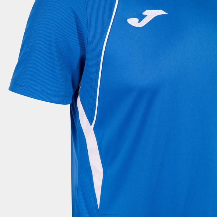 Joma 82P4R597 أزرق ملكي أبيض قميص بطولة قصيرة الأكمام السابع رجال