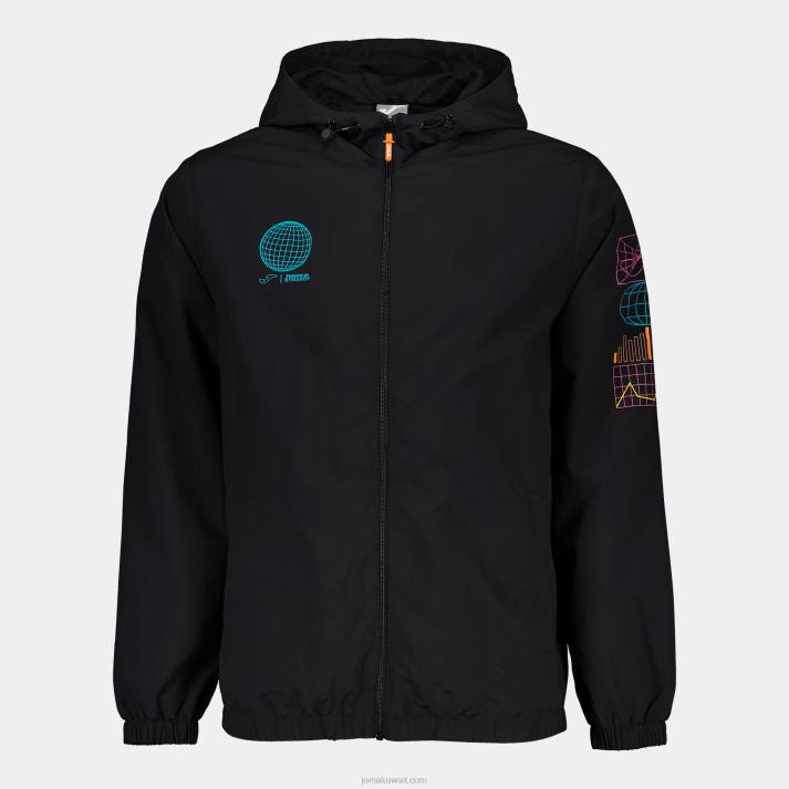 Joma 82P4R608 أسود سترة ضوء الشارع الحضري رجال