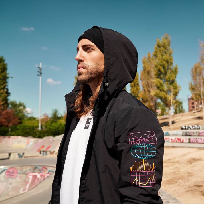 Joma 82P4R608 أسود سترة ضوء الشارع الحضري رجال