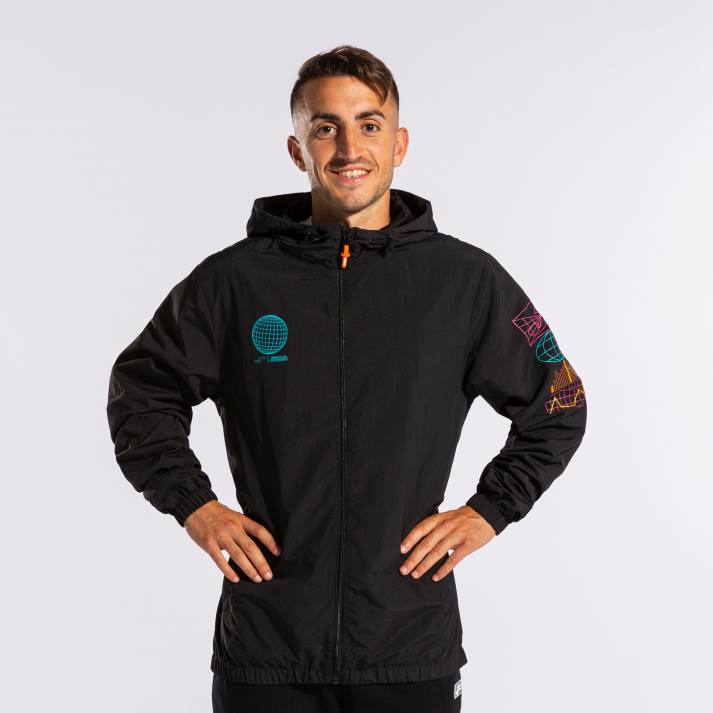 Joma 82P4R608 أسود سترة ضوء الشارع الحضري رجال