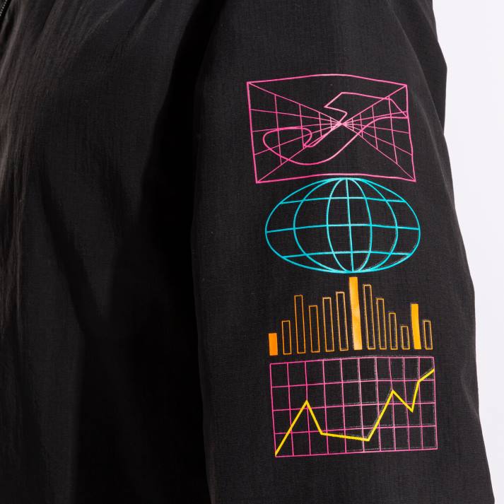 Joma 82P4R608 أسود سترة ضوء الشارع الحضري رجال