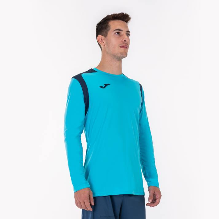 Joma 82P4R630 الفيروز الأزرق الداكن بطولة القميص بأكمام طويلة v رجال