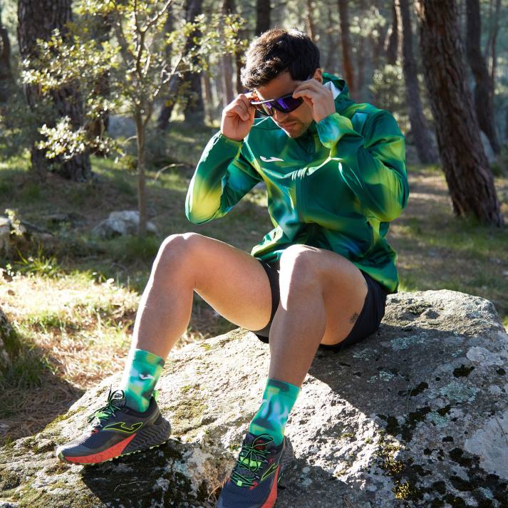 Joma 82P4R633 أخضر سترة المطر r- درب الطبيعة رجال