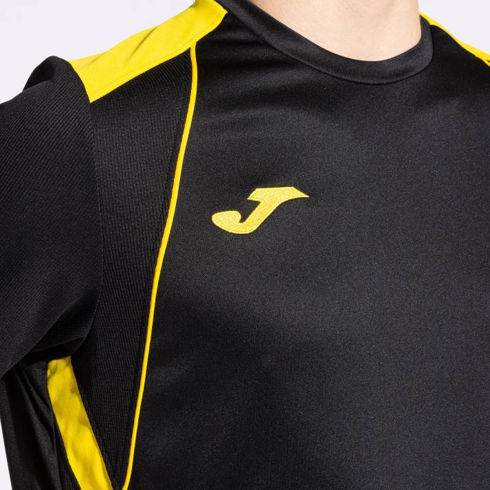 Joma 82P4R647 أصفر مسود قميص بطولة قصيرة الأكمام السابع رجال