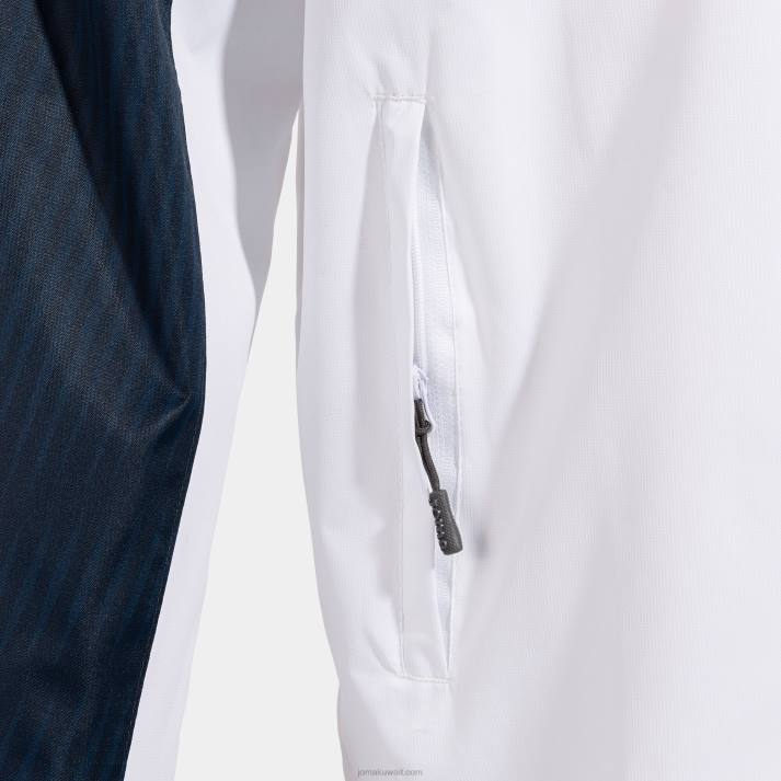 Joma 82P4R669 أبيض كحلي Rainjacket مونتريال رجال