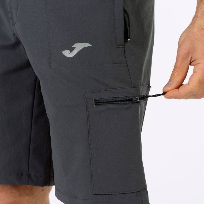 Joma 82P4R675 الرمادي الداكن مستكشف شورت برمودا رجال