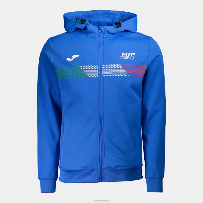 Joma 82P4R694 الأزرق الملكي الاتحاد الايطالية للتنس والبديل سترة مقنعين