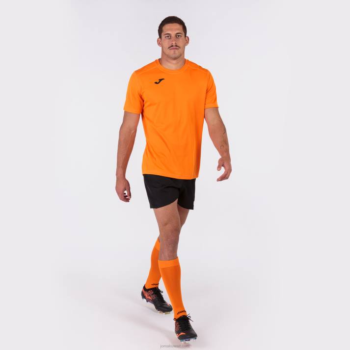 Joma 82P4R701 البرتقالي قميص قصير الأكمام قوي رجال