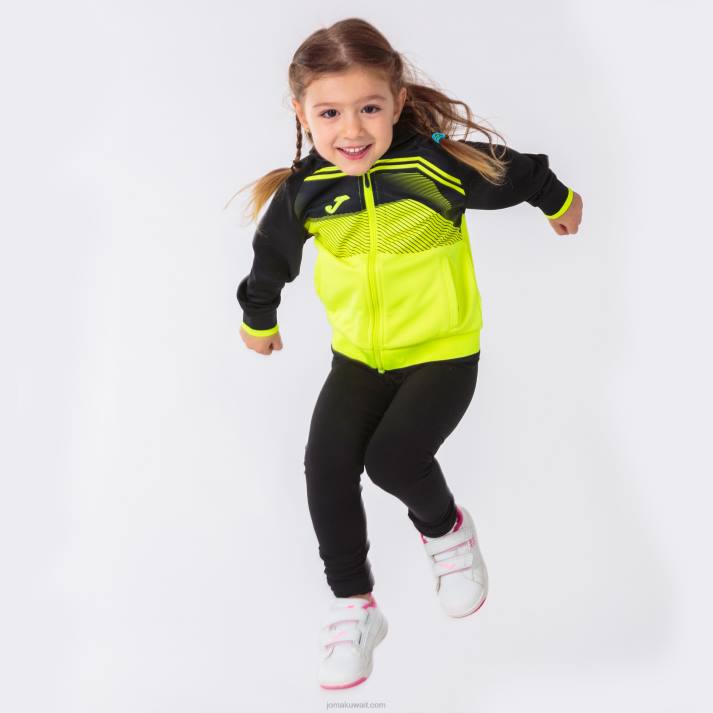 Joma 82P4R704 نيون أصفر أسود سوبر نوفا II سترة مقنعين رجال