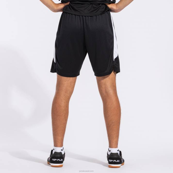 Joma 82P4R712 أسود أبيض السراويل غلاسكو رجال